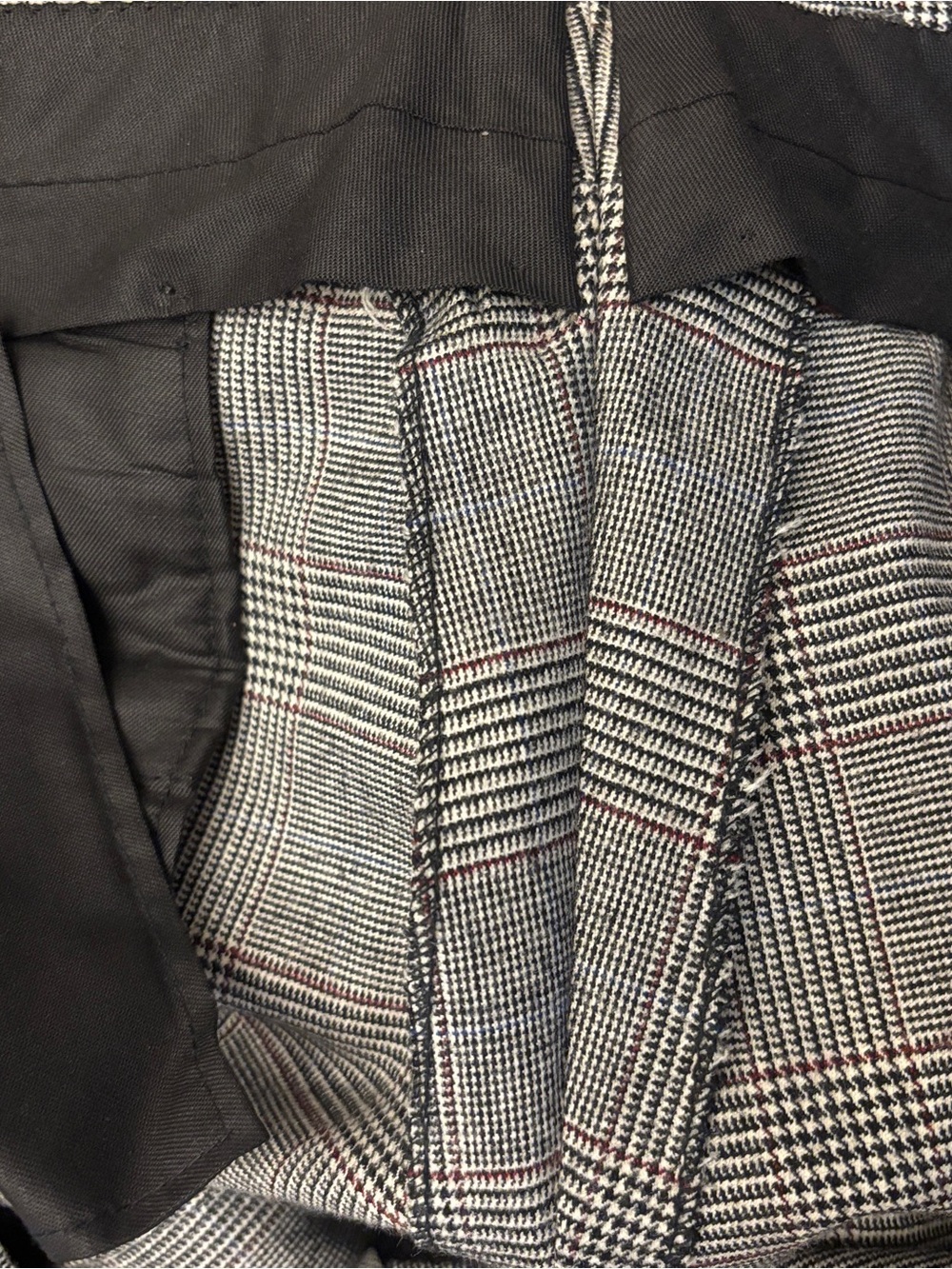 Cromwell Juster's Custom‎ Suit Sz 44-46 Windowpane Wool Two Button Blazer Jacket - Picture 14 of 16